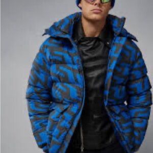 J Lindberg Men's Blue and Black Puffer Jacket